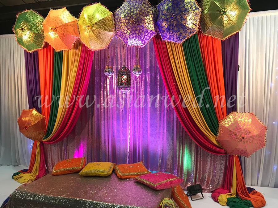 Mehndi Stage Hire - Mehndi Stage Decoration - Mehndi Decor